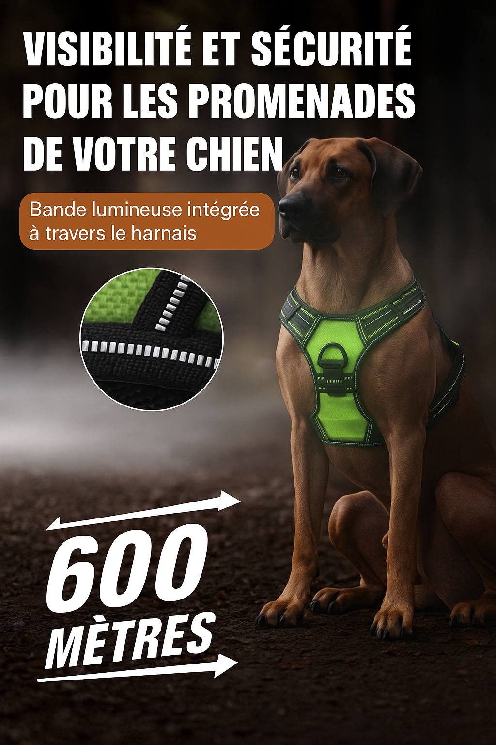 Harnais lumineux Led
